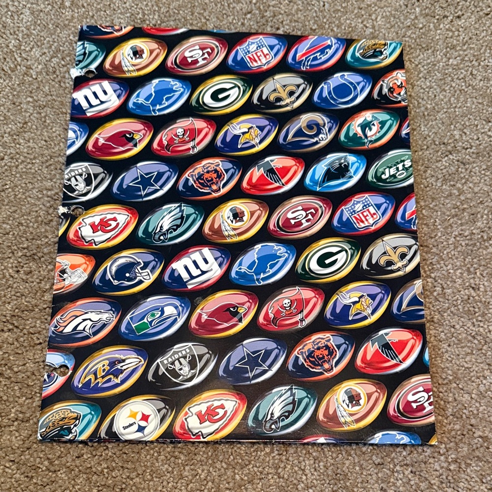 NFL Team Logo Colorful Folder